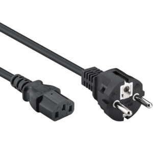 Device cord for television of Brandt and more - AltPart CORDON SECTEUR "FROID" COUDÉ, 2,0M. NOIR