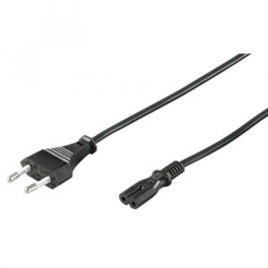 Euro power cord with 8-shaped plug for television of LG, Philips, Samsung and more - AltPart