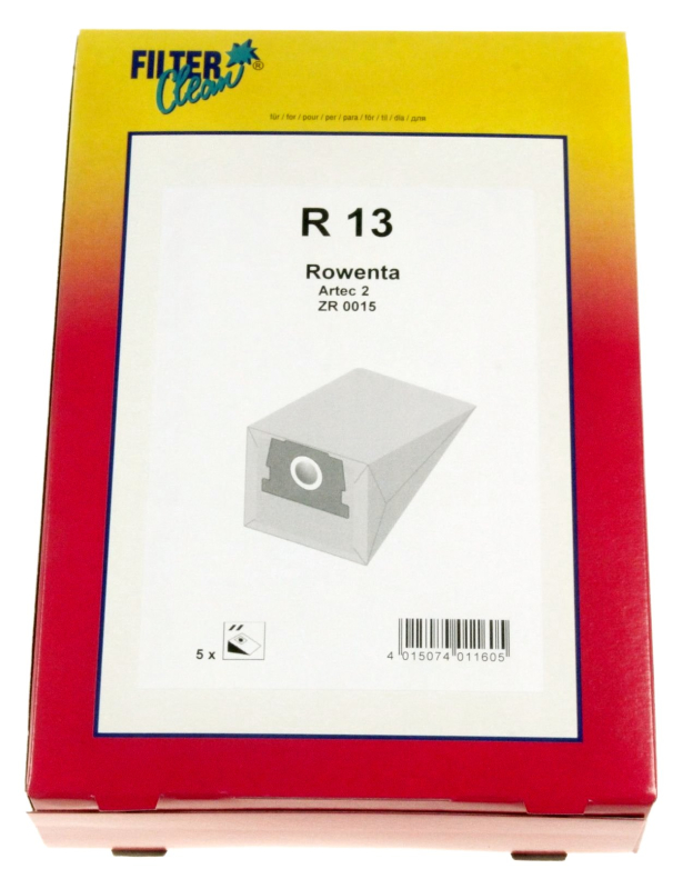 Vacuum cleaner bag for vacuum cleaner of Rowenta - Filterclean 000754-K