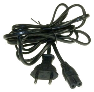 Euro power cord with 8-shaped plug for television of Philips, Samsung, Toshiba and more - AltPart