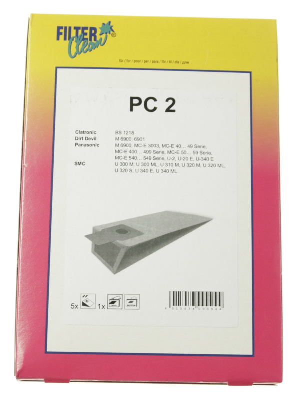 Vacuum cleaner bag for vacuum cleaner of Panasonic - Filterclean 000131-K
