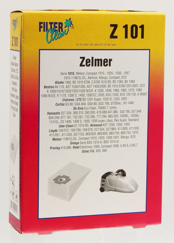 Vacuum cleaner bag for vacuum cleaner of Zanker and more - Filterclean 000038-K
