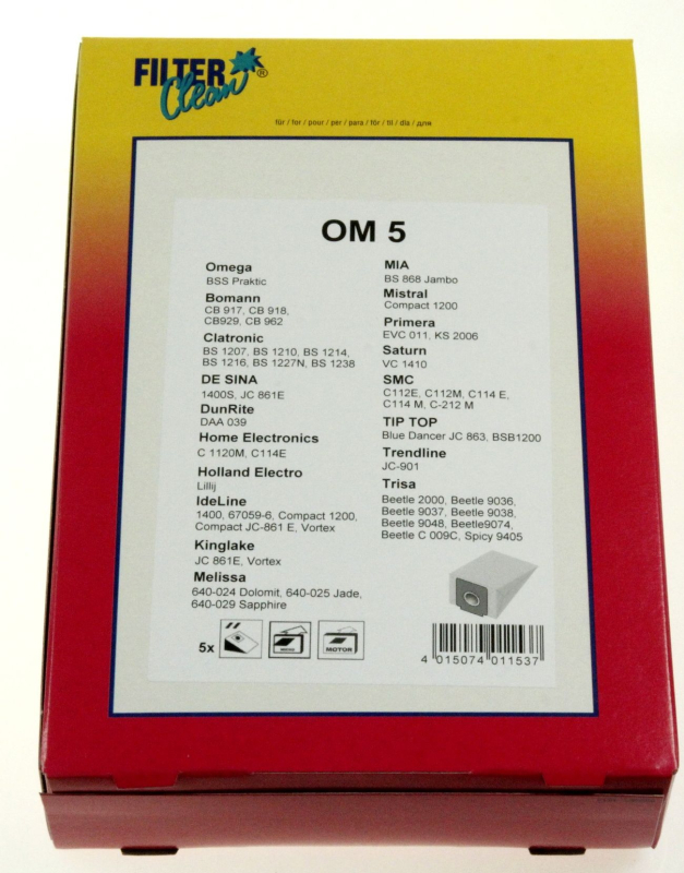Vacuum cleaner bag for vacuum cleaner of Dirt Devil - Filterclean 000771-K