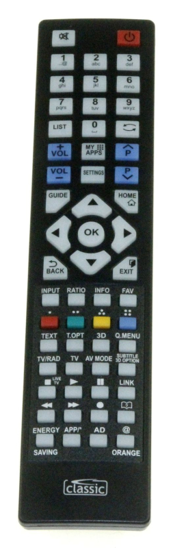 Classic replacement remote control for television of JVC - Classic IRC87207