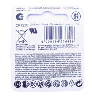 Varta 6220101401 button cell battery 3.0V 12.5MM