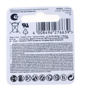 Varta 6016101401 button cell battery 3.0V 20MM