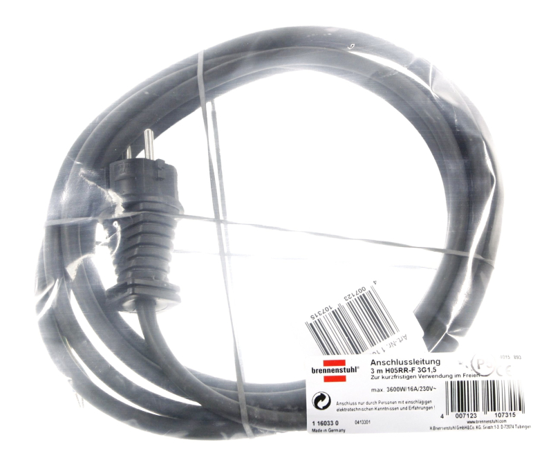 Brennenstuhl 1160330 power cable