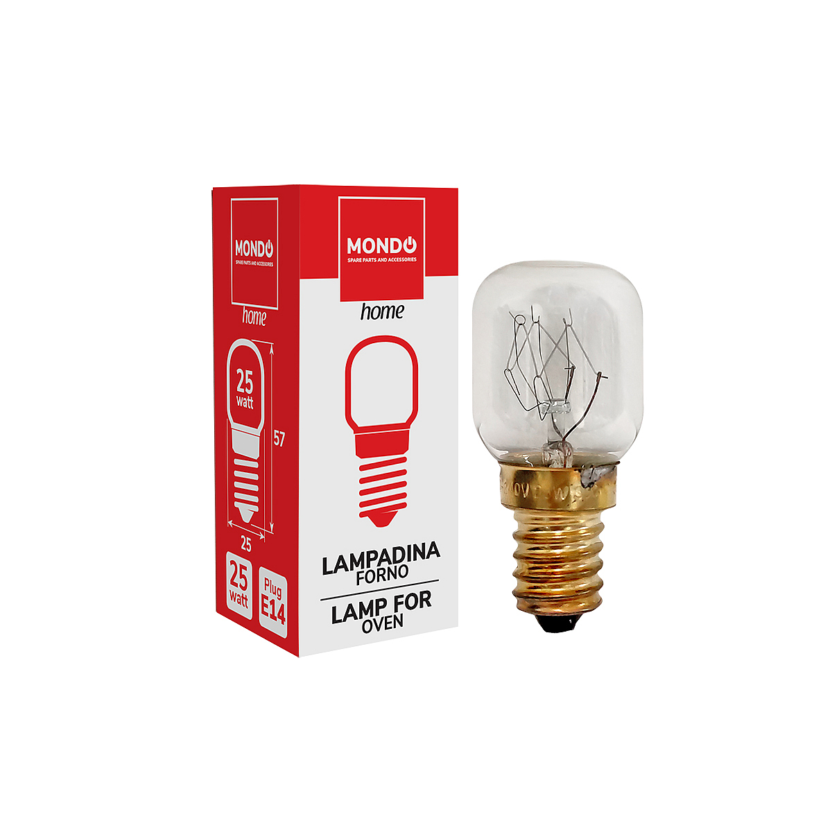 E14 oven bulb for cooker of Beko and more - Mondo 00232108