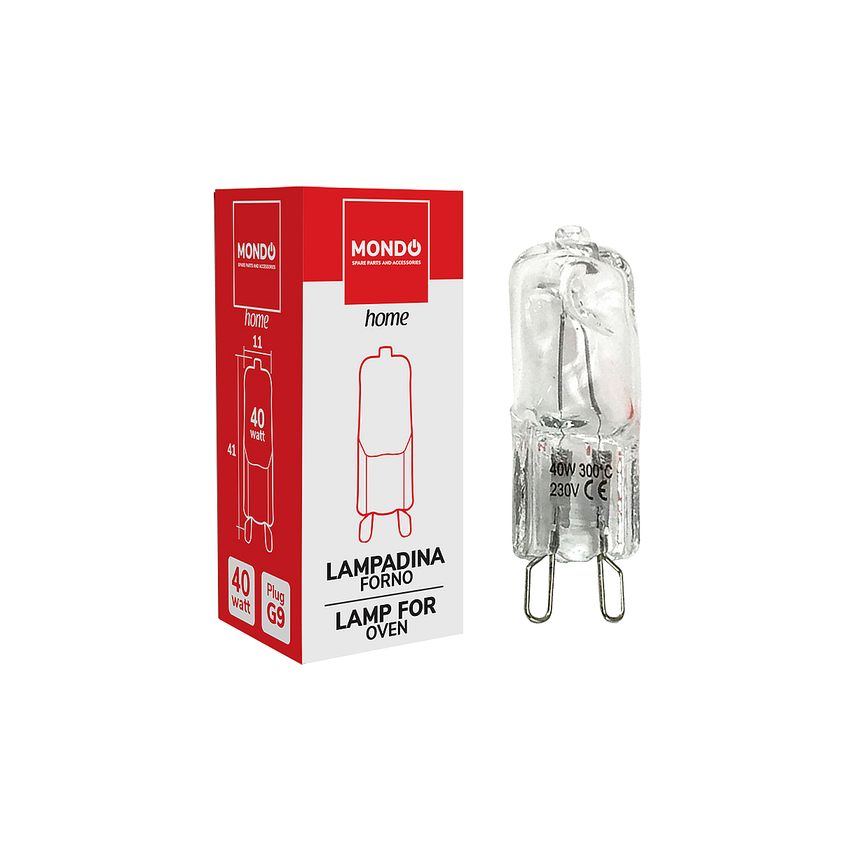 Halogen bulb for cooker of Bauknecht and more - Mondo 00232107