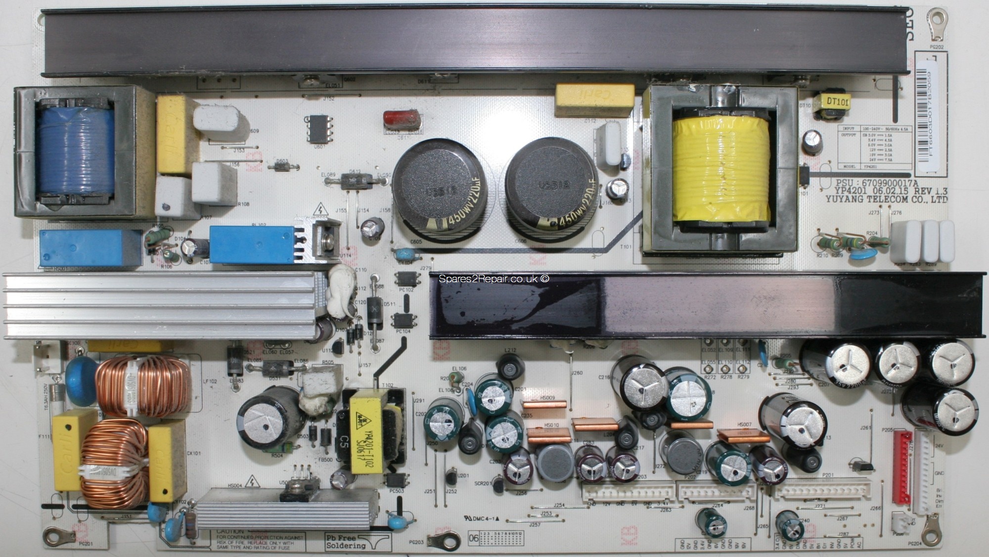 LG 42LC2DB - PSU - 6709900017A - Rev 1.3 - YP4201