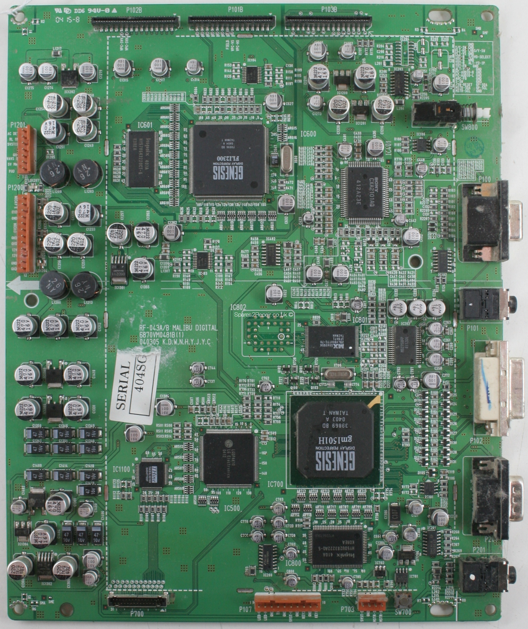 LG 6870VM0481B(1) Inputs