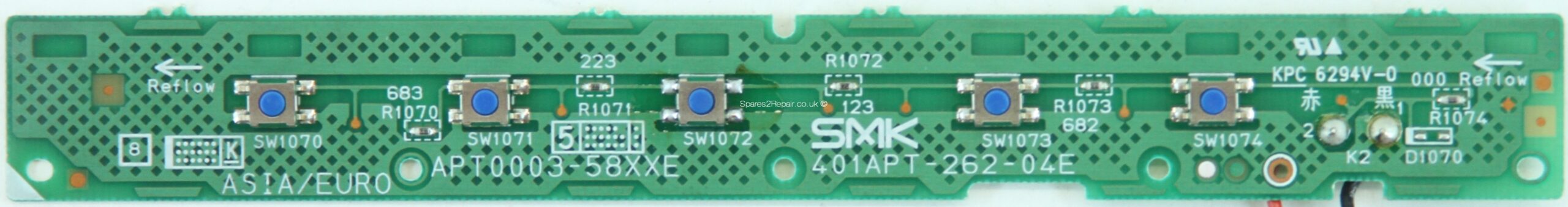Panasonic APT0003-58XXE Buttons