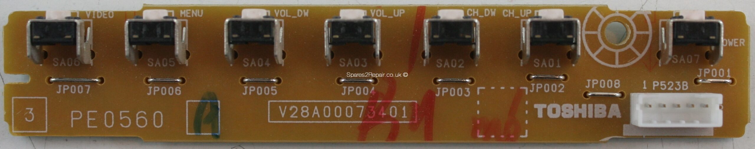 Toshiba PE0560 Buttons