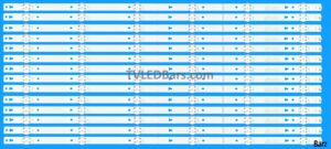 LED Backlight Array Hisense H65N5300 H65N5300UK 65" HD650K3U51-TA SVH650A58 14pcs