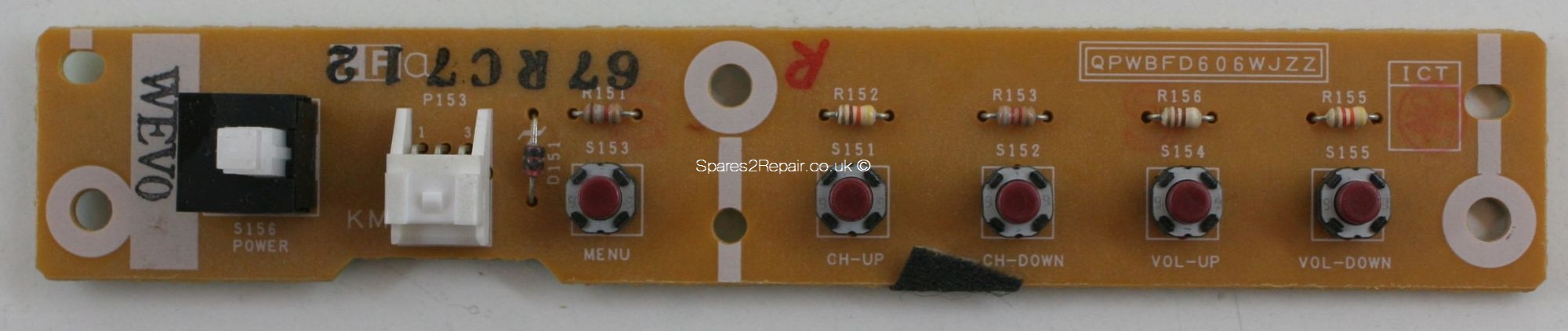Sharp QPWBFD606WJZZ Buttons