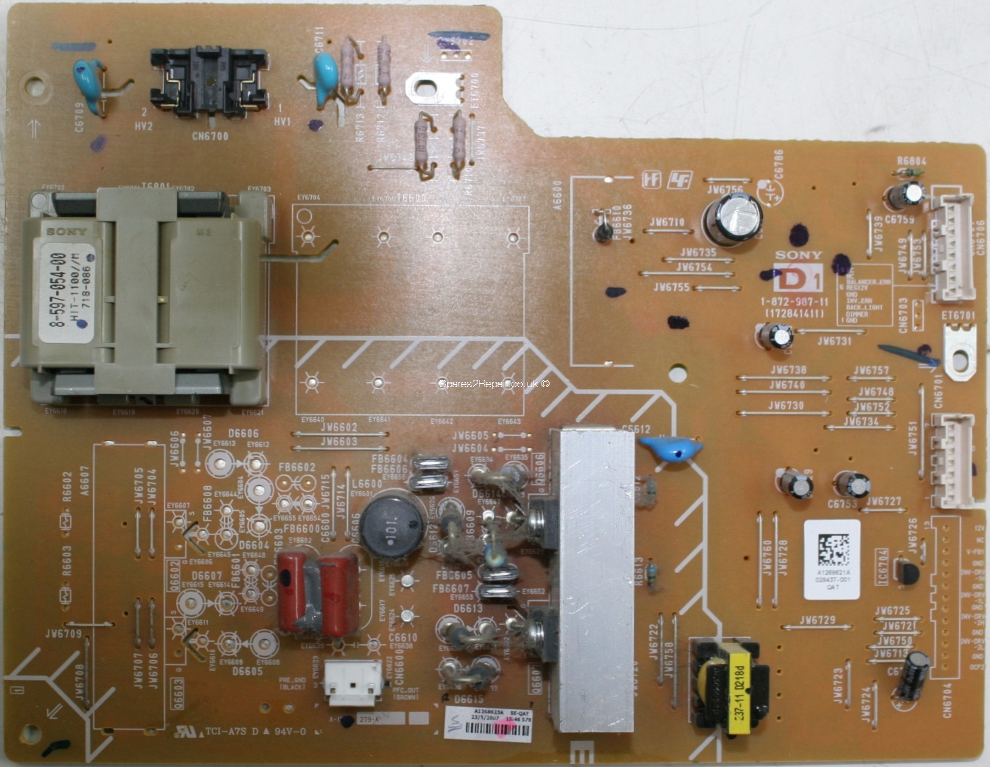 Sony 1-872-987-11 Board